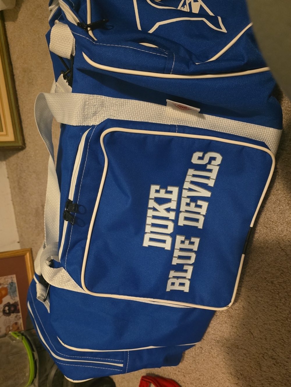 Vintage 1984 Duke Blue Devils ABC Duffel Bag NCAA Blue